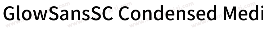 GlowSansSC Condensed Medium BrownSt字体转换